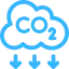 Ícone de redução de CO2