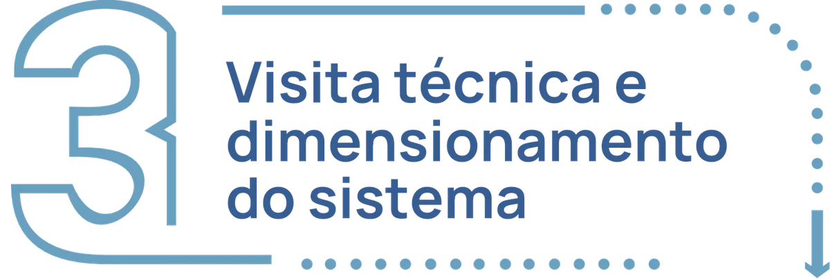 Etapa de usina solar: Visita técnica e dimensionamento do sistema